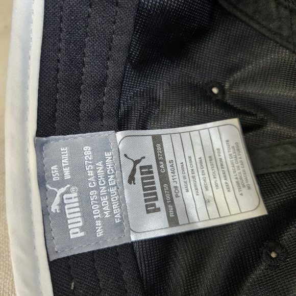 Puma Black Women’s Golf Hat Cap White Logo Embroidery - Picture 8 of 8